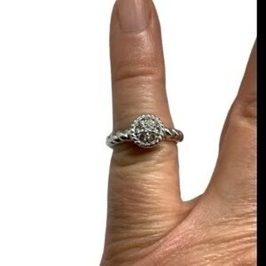 Judith Ripka sterling silver cubic zirconia ring